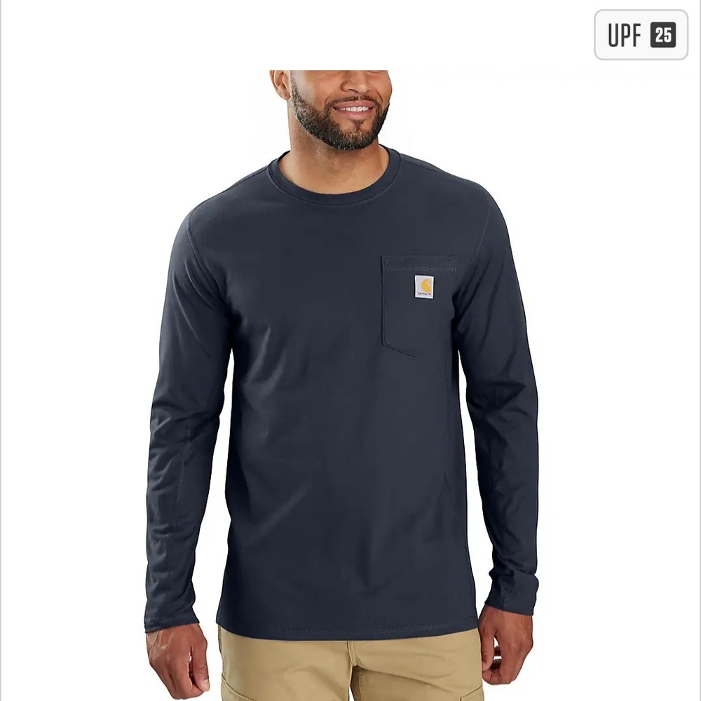 Carhartt Force Relaxed LS T-Shirt Navy